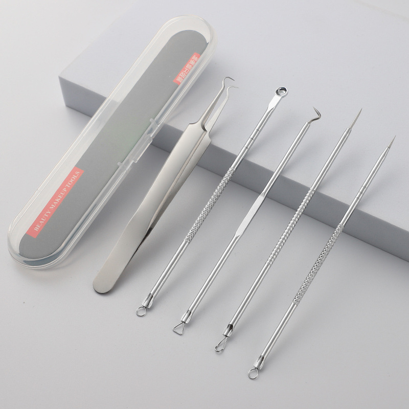 Stainless Steel Acne Needle Set Acne Clip Set Cell Clip Blackhead Clip Acne Needle Acne Beauty Tool