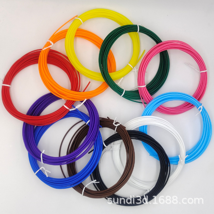 Factory direct Supply Sandi Brush 3d Printing Pen Consumables Kidsren's Low Temperature PCL Birthday Gift 1.75mm 5m Consumables