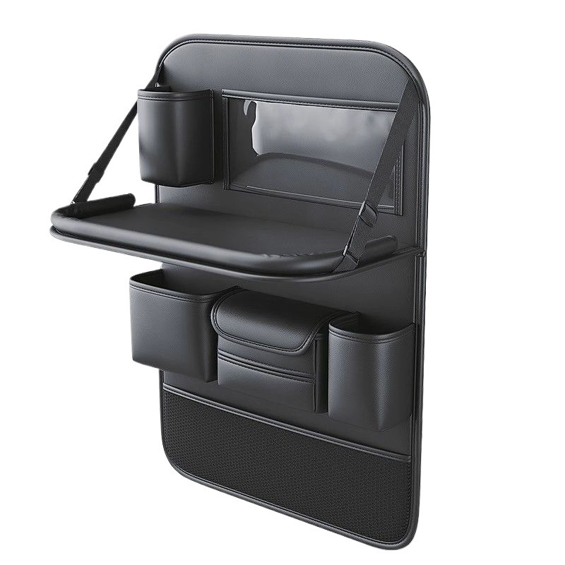 Car Seat Back Storage Bag Leather Rear Storage Box Dining Table Car Seat Back Hanging Bag Portable