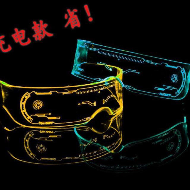 [30,000 People Collect] Led Technology Luminous Cycling Glasses for Night Travel, Anti-Collision Luminous Goggles, Cool