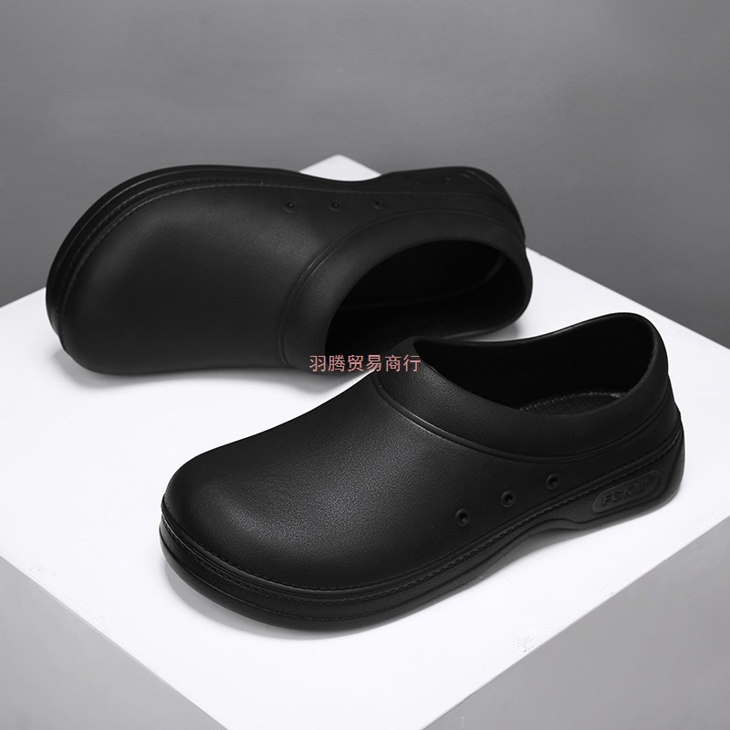 Обувь для поваров, мужская и женская, низкие кроссовки, водонепроницаемая и маслостойкая спортивная реабилитационная обувь, черные мягкосолёные рабочие туфли
