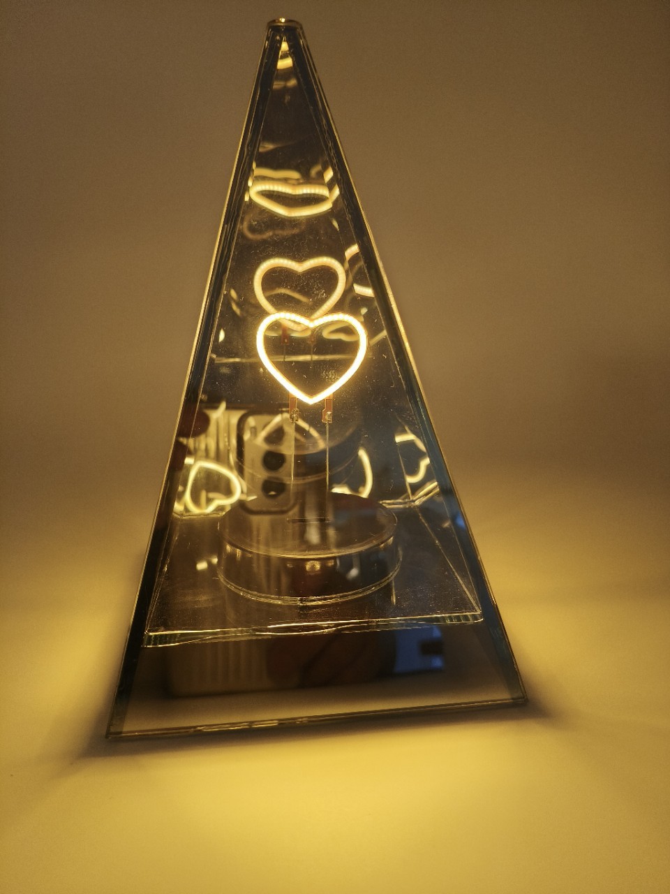 Cross-Border Luminous Glass Desktop Ornaments 3D Carved Night Light Creative Holiday Gift Manufacturer