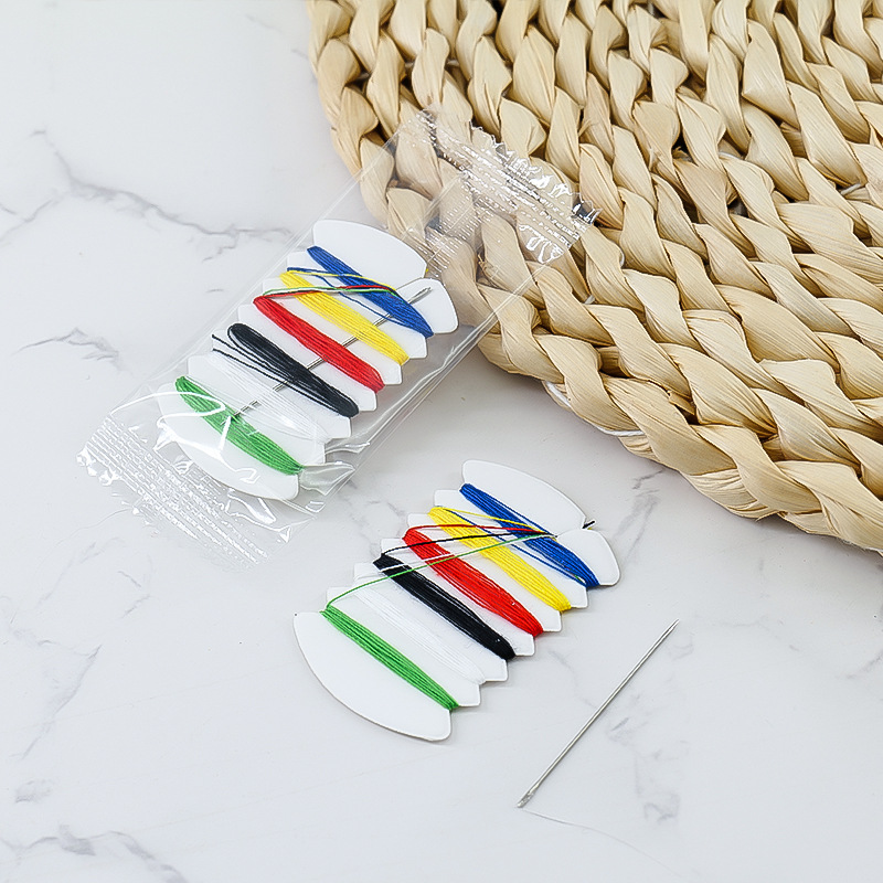 Hotel Disposable Sewing Kit Portable Sewing Mini Set Sewing Kit Hotel Supplies 6 Thread 1 Needle Sewing Kit