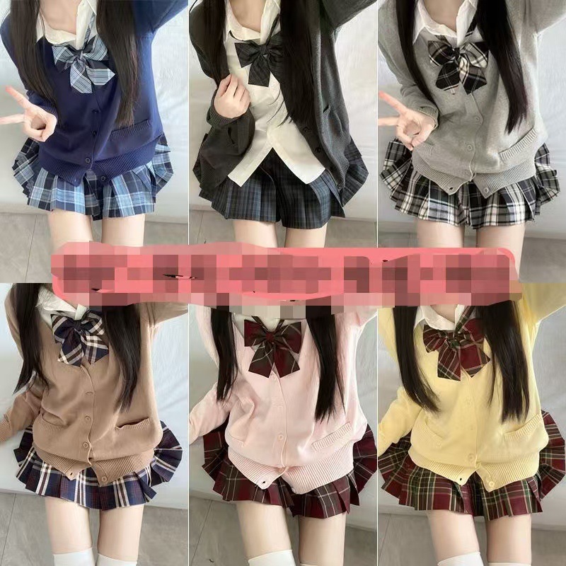Юбка JK в клетку, стиль японской школы, короткая юбка, белая, универсальная