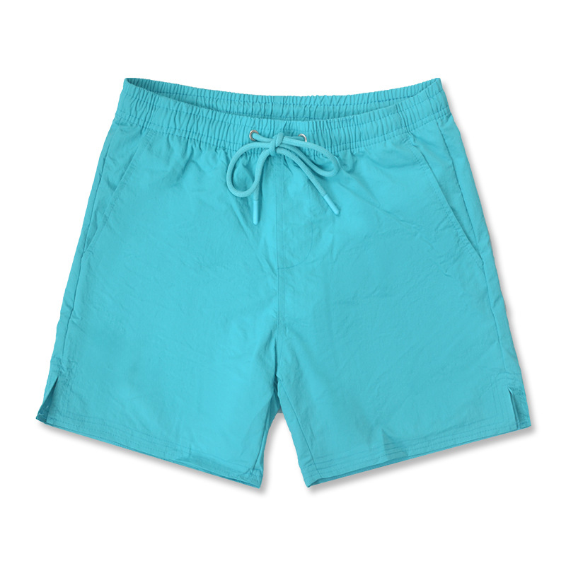 Amazon Men's Beach Pants Solid Color Water-Repellent Fabric Breathable Quick-Drying Straight-Leg Seaside Cross-Border Beach Pants for Men