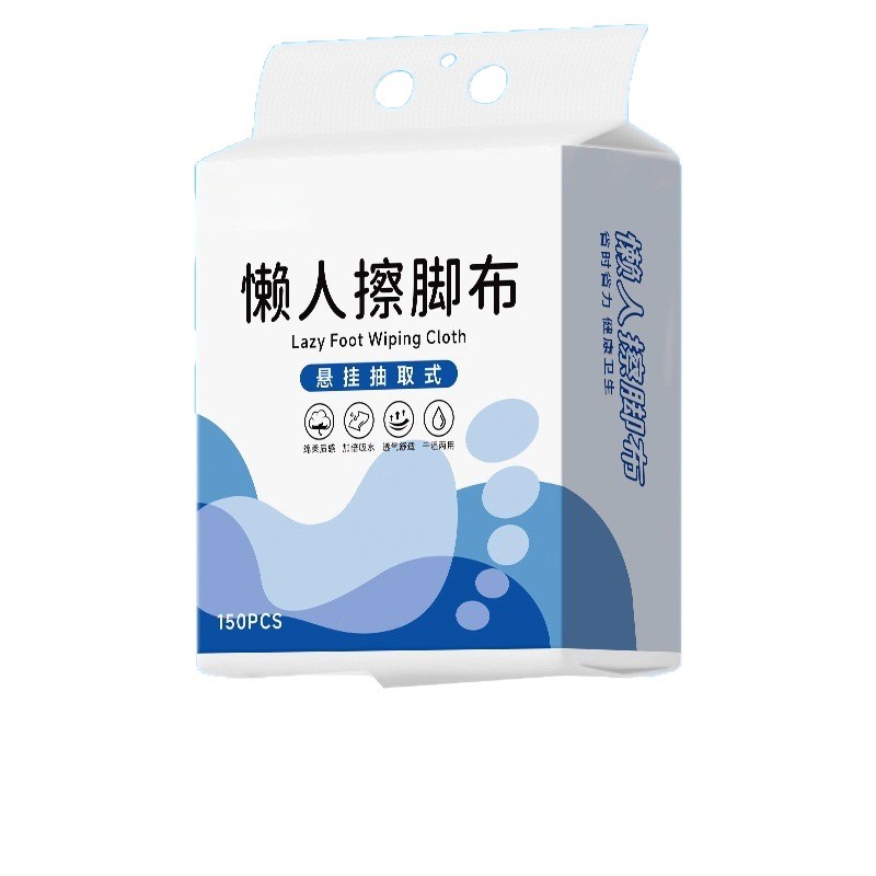 Disposable Foot Wipes 150 Pumps, Extra Thickeneded, Super Absorbent, Lazy No-Wash Household Foot Wipes, One Piece Drop Shipping