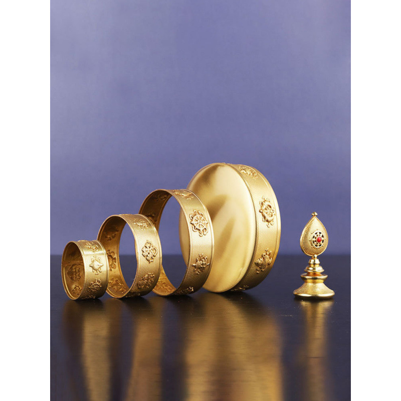 Pure Copper Mandala Plate, Preppy Design, Can Be Carried with You for Mandala Eight Auspicious Mandala Compass Small Mandala 10