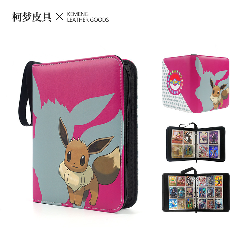 in stock Wholesale Pokémon Card Book Collection Elf Baokemeng Storage Card Book Jiugongge Loose-leaf Card Book