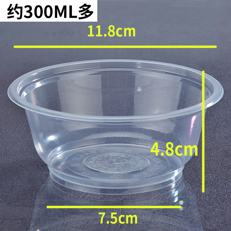 2024 Disposable Tableware Thickeneded Packaging Box Plastic Bowl Takeaway Fast Food Box with Lid Square Round Lunch Box Soup Bowl