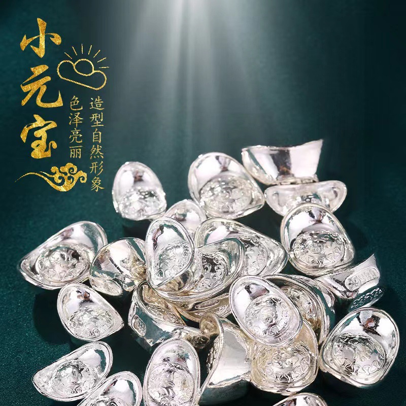 Хит продаж, мини маленькие слитки-орнаменты, мини металлические золотые и серебряные слитки, офисные принадлежности, оптовая продажа