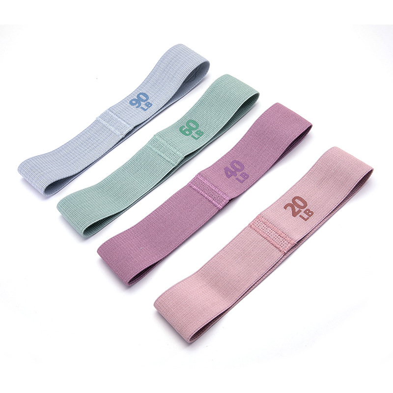 Crochet Resistance Band Yoga Tall Band Fitness Resistance Band Printed Elastic Value Yoga Booty Band Dropping Glue Non-slip