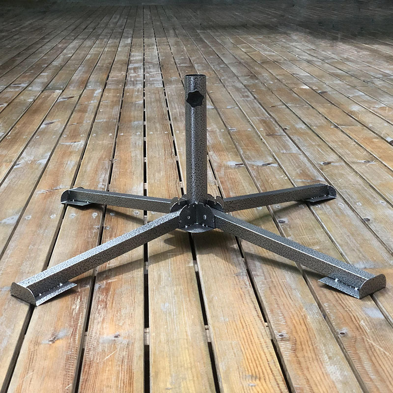 Sun Umbrella Four-Legged Base Outdoor Umbrella Foldableing Tripod Bracket Beach Umbrella Cross Metal Umbrella Fishing Umbrella Accessories