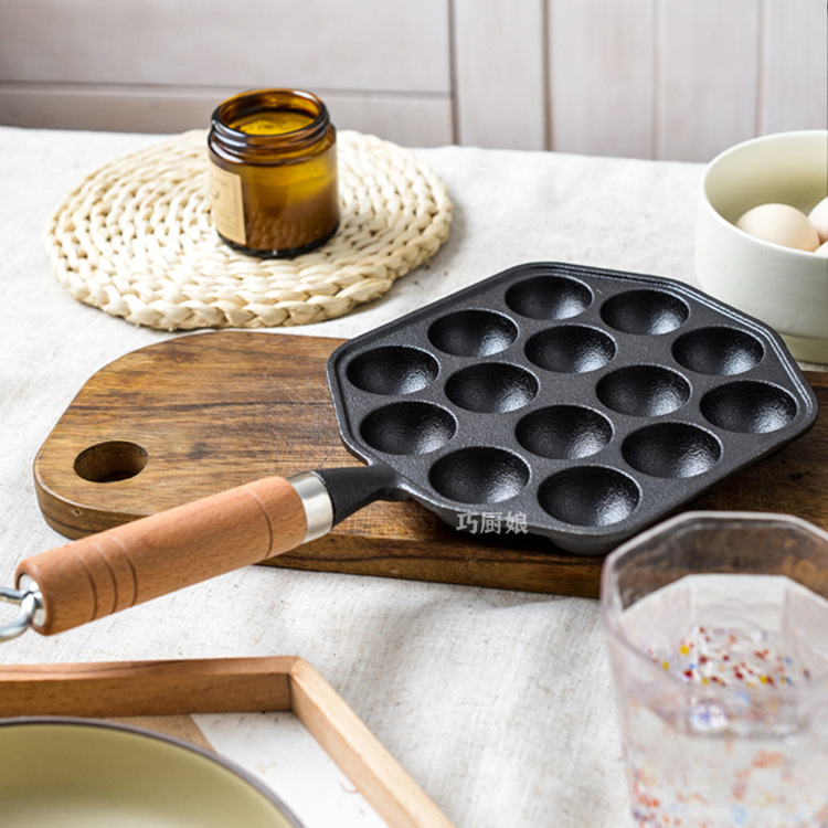 Octopus Pellet Pot Baking Pan Commercial Quail Egg Mold Uncoated Household Egg Non-stick Shrimp Egg Baking Pan