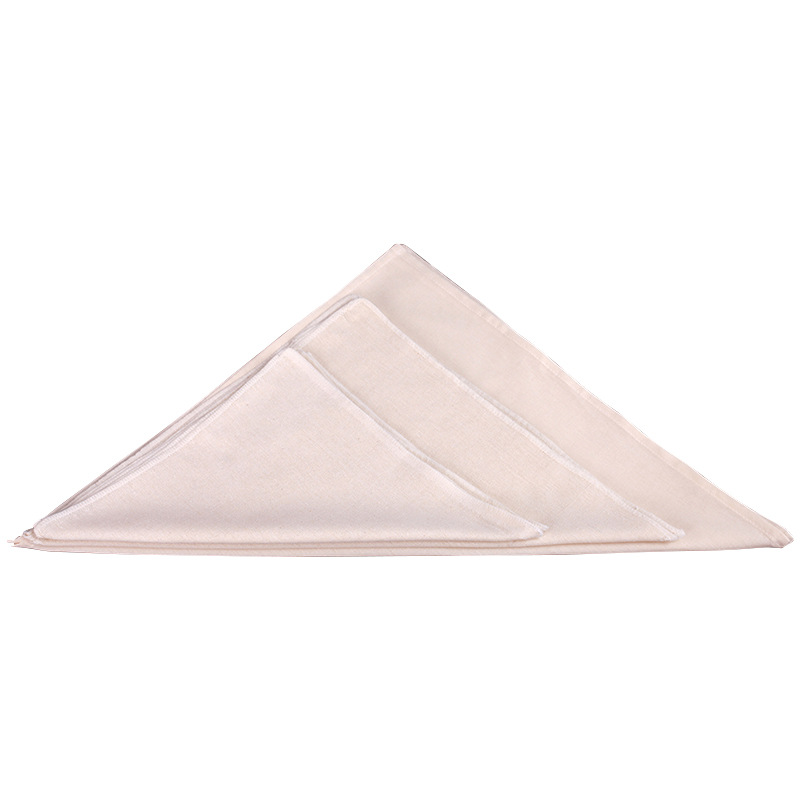 Factory wholesale smashed edge finished filter cloth cotton tofu cloth soybean milk juice white cloth squeezed vegetable juice cotton gauze cotton cloth