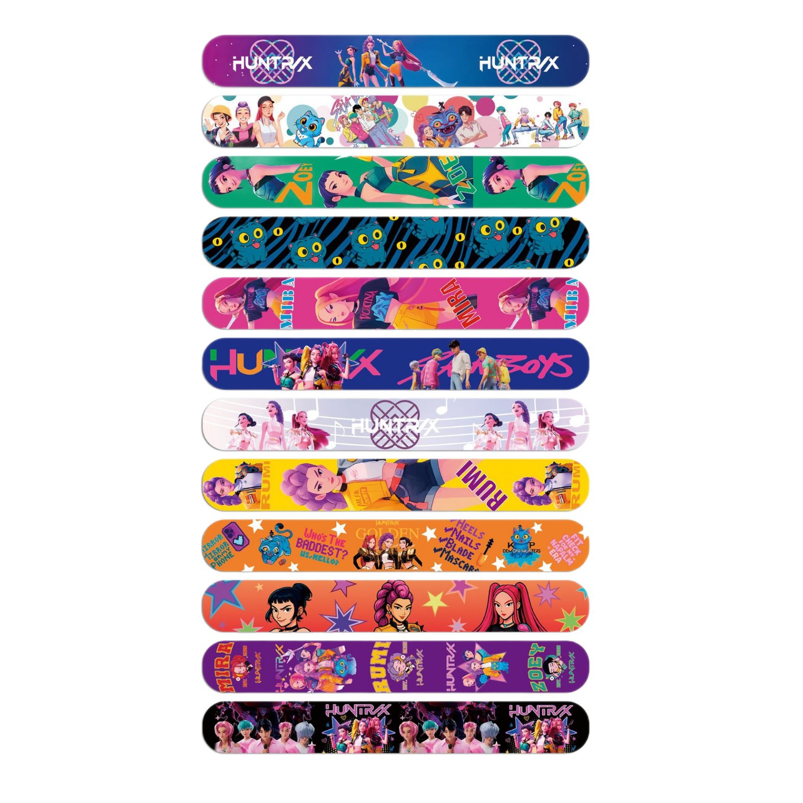 Kpop Hunter Witch Group Snap Ring Neon Children's Bracelet Toy Wristband Kda Party Gift Snap Ring