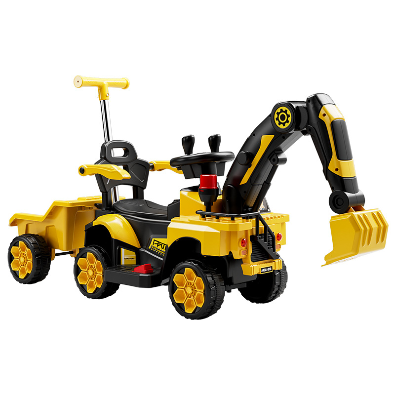 Children's Electric Excavator Seatable Toy Car Boy's Remote Control Electric Excavator Large Engineering Vehicle