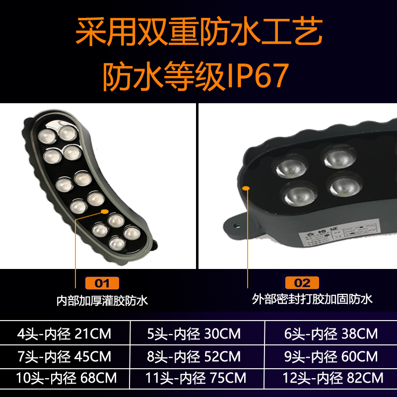 Led Tree Lamp Outdoor Ring Tree Lamp Cross-Border Export Remote Control Colorful Tree Lamp Round Hoop Tree Lamp