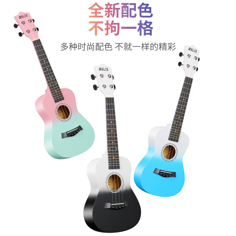 Ukulele Beginner Male and Female Student Small Guitar Single Board 23 Children's Entry 26inch Girls' Musical Instrument Flagship Store