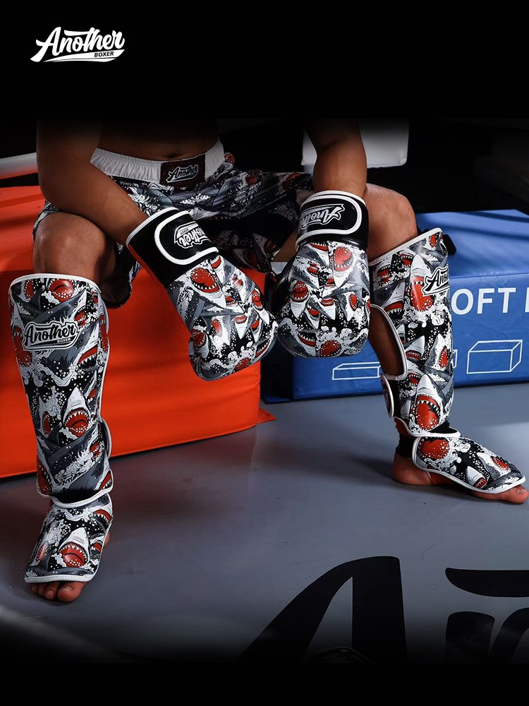 Anotherboxer Professional Sports Leg Protection Protects the Tibia, Sanda Taekwondo Mma Muay Thai Practical Training