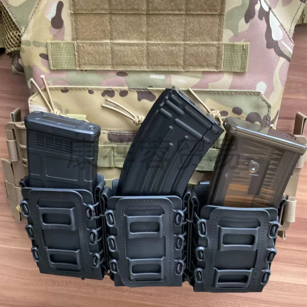 Scorpion-Style Soft Shell Wearable Belt Accessory Pouch Magazine Pouch Waist Bag 5.56 or 7.62 with Molle Buckle Single Magazine Pouch