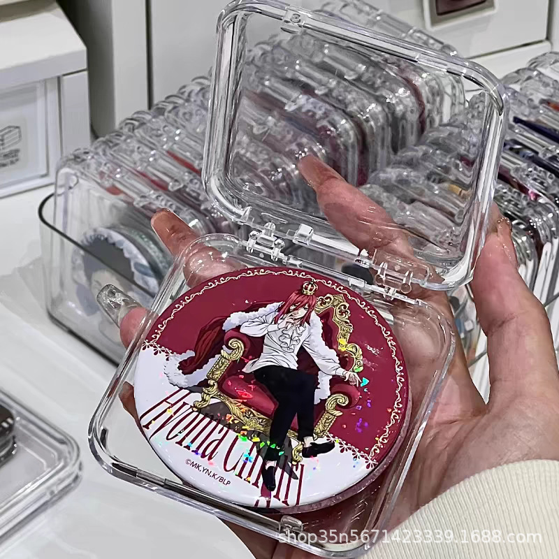 Коробка для хранения, прозрачная акриловая, для значков и мелочей