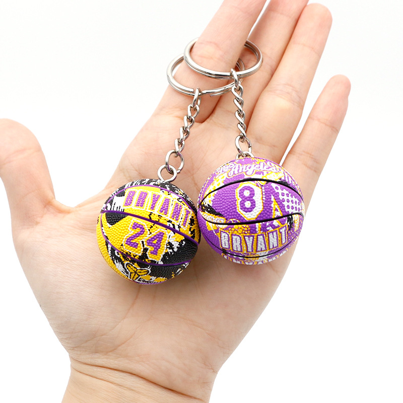 James Kobe Curry Owen East cheqi basketball keychain pendant nba Warriors Lakers peripheral souvenir