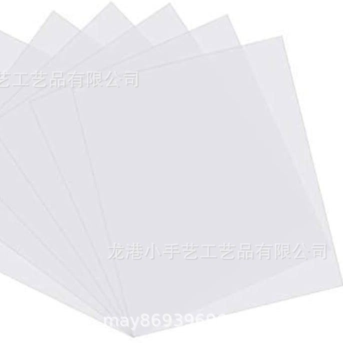 Шаблоны для маркировки волосы 10 штук 12 дюймов 10 мил пустой материал A4 молочно-белый полупрозрачный PET квадрат