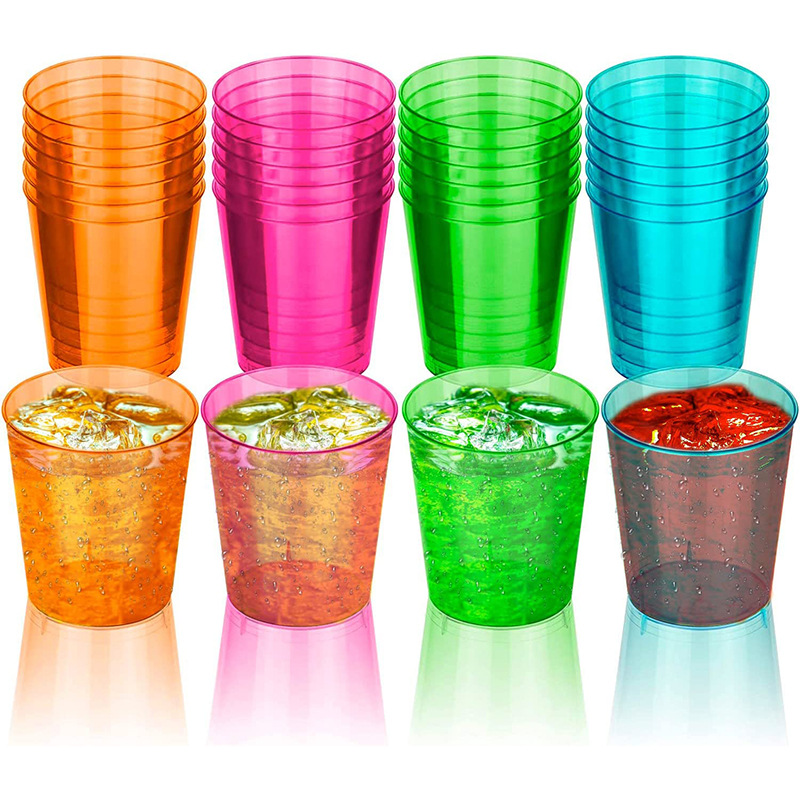 Factory Amazon hot 2oz color disposable plastic wine glass beverage food grade PS injection Shot Glas