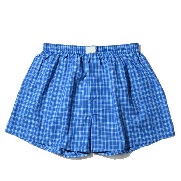 Arlo Pants Men's Cotton Comfortable Underwear Men's Teenager's Cotton Plaid Boxer plus size Shorts Same Style as Giordano