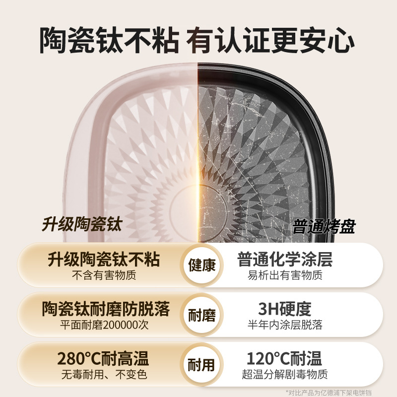 Yidepu Household Double-sided Heating New Style Increased Deepening Pancake Pancake All-in-One Machine Double Plate Baking Plate Electric Pancake Pan