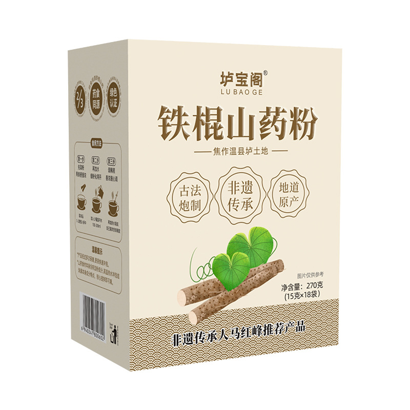 Iron Rod Yam Powder, Soil, Huaihuai Yam Powder 270g Boxed Strips, Ready-To-Eat Manufacturer, Henan Jiaozuo