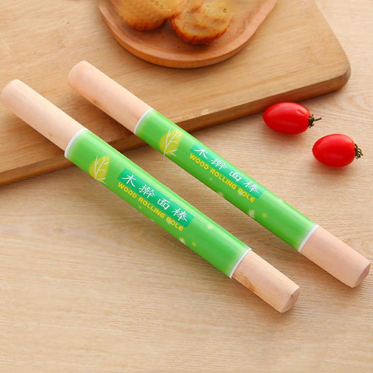 Household Kitchen Solid Wood Rolling Pin Large Size Small Size Baking Tool Rolling Pin Artifact Dumpling Pin