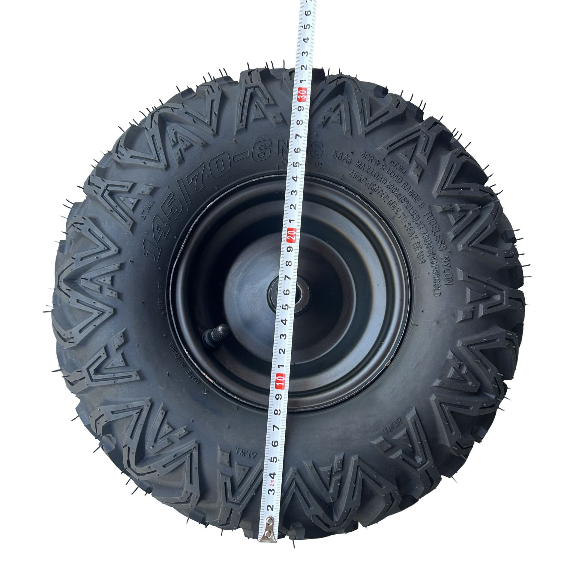 145-70-6 New A-Shaped Pattern Off-Road Vacuum Tire Anti-Skid Wear-Resistant Four-Wheel Beach Kart Thickeneded Tire