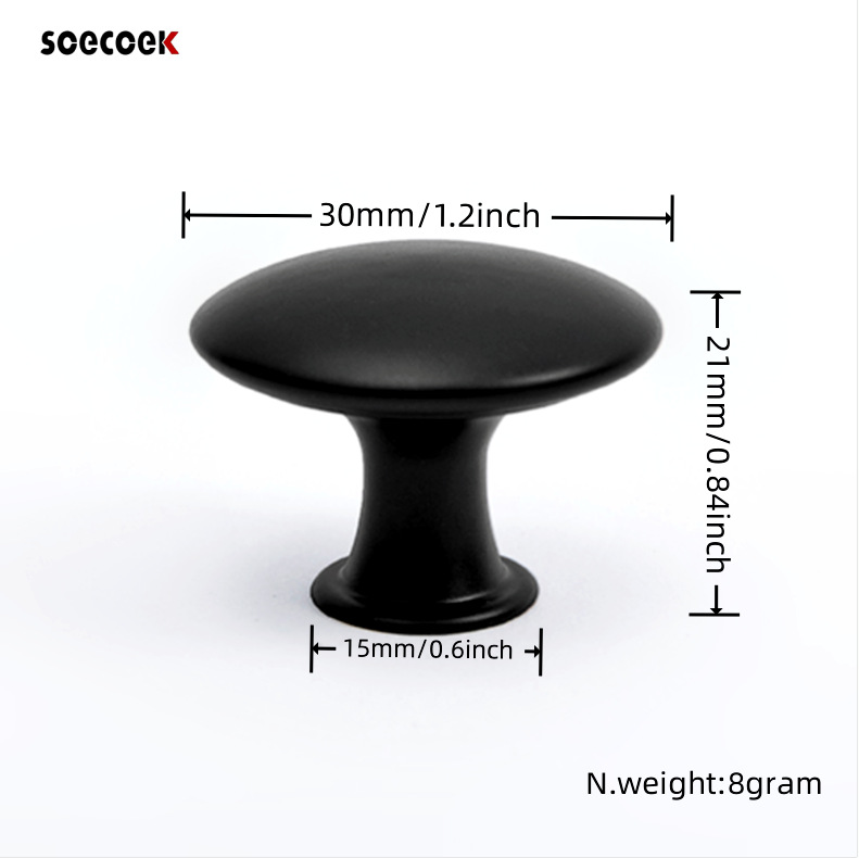 Кросс-бордерная ручка из нержавеющей стали золотая для шкафов ящиков дверей мебели черная круглая однодырочная ручка