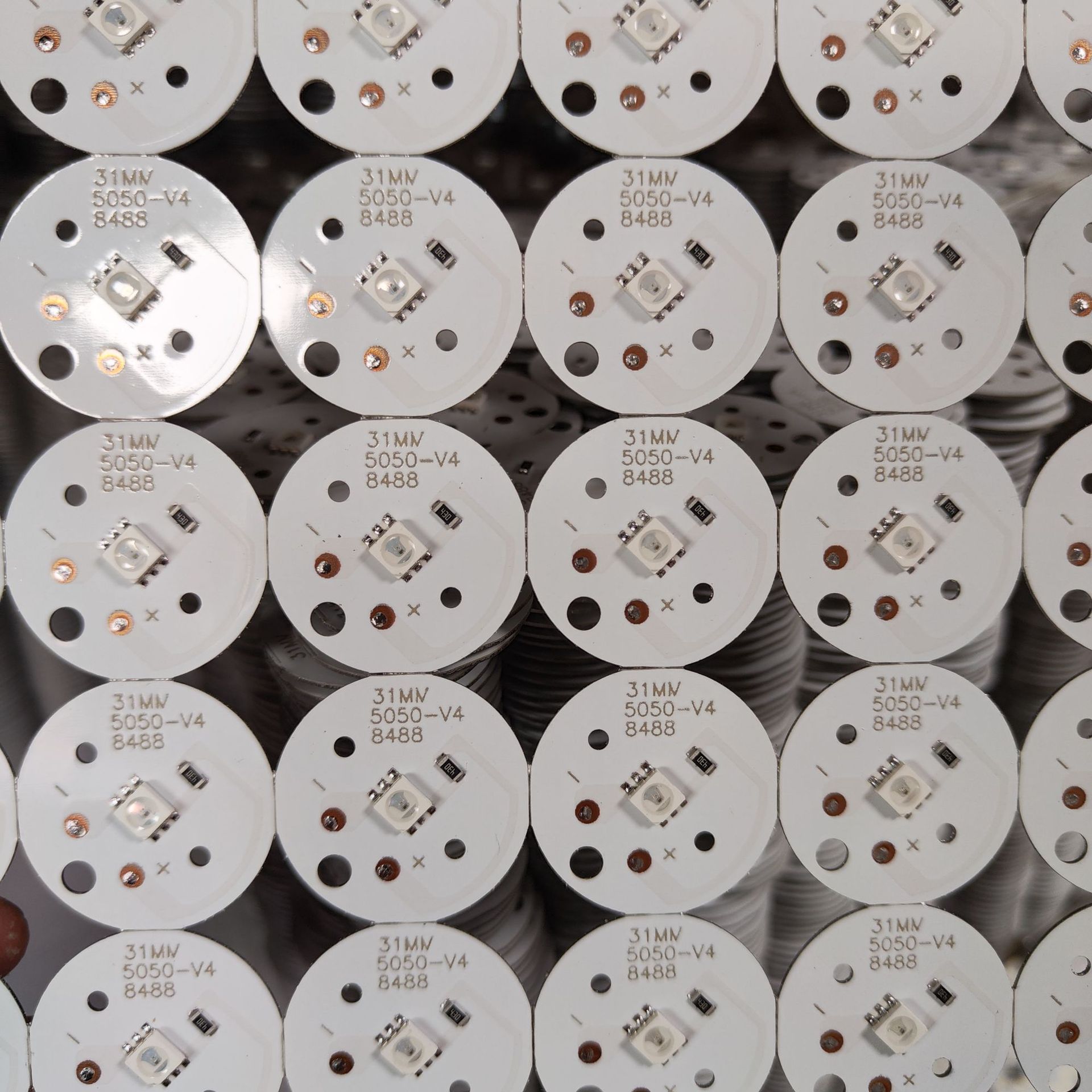 Crystal lamp Beech lamp base light source 31mm warm light colorful USB power supply 5V lamp board low voltage LED lamp