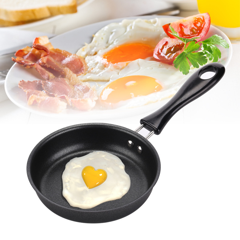 Mini Pan Non-stick Pan Frying Pan Egg Frying Pan Mini Kitchen Food Play Real Boiling Small Pink Small Pot for Children