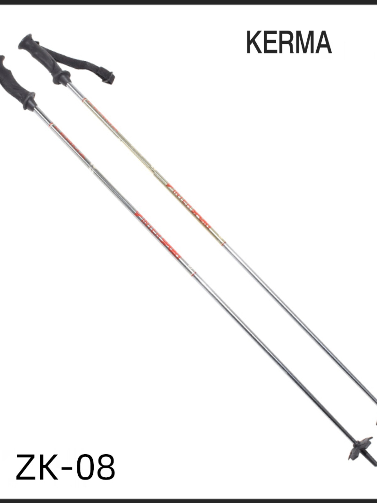 Double Ski Poles Carbon Fiber Composite 80-120cm