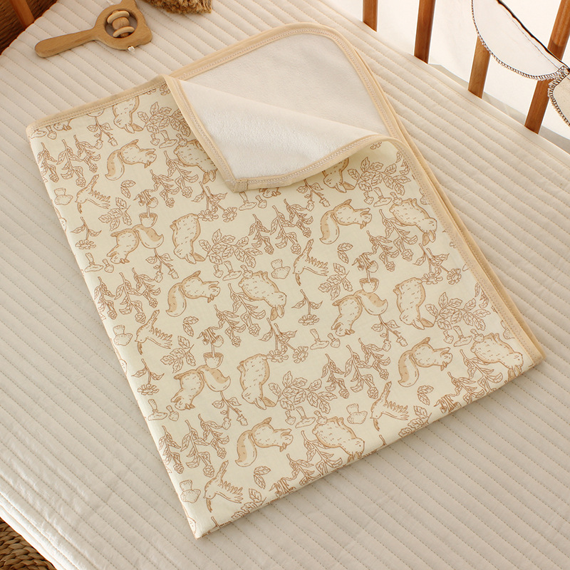 Подушка для подгузников из чистого хлопкового марли для младенцев и детей, водонепроницаемый матрас из бамбукового зефира, washable постельное белье для детей