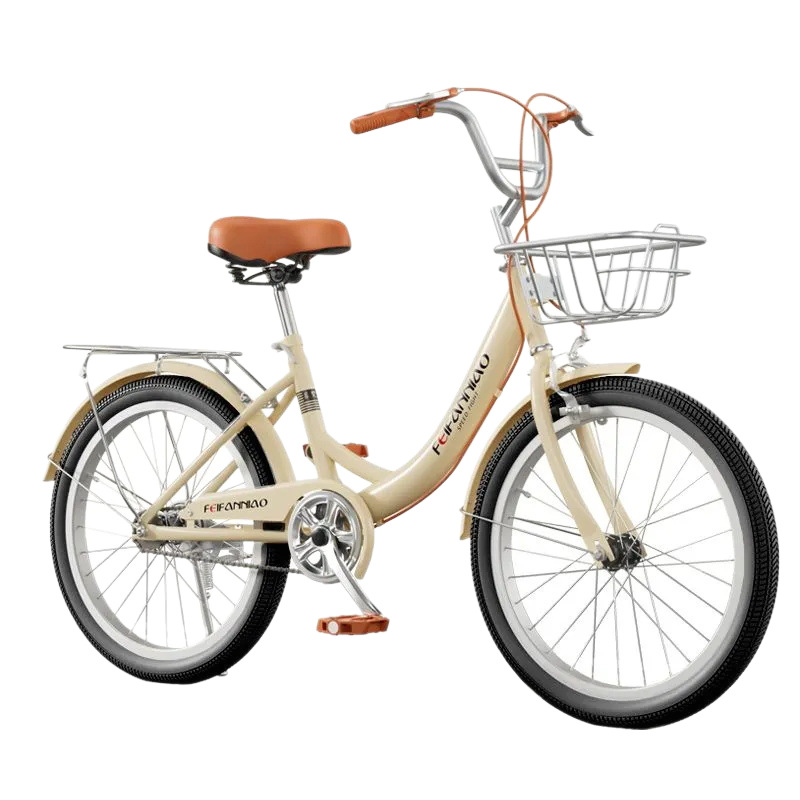 Adult Bicycle Women's Commuter Bike 20inch / 22inch / 24inch Lightweight Retro College Student Campus Bicycle for Transportation