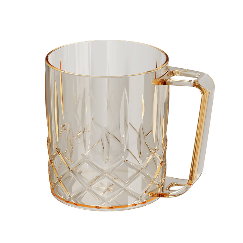 Mouthwash Cup, Simple Toothbrushing Cup, Creative Transparent Personalized Couple Tooth Cup, Household Thickeneded Plastic Toothbrush Cup