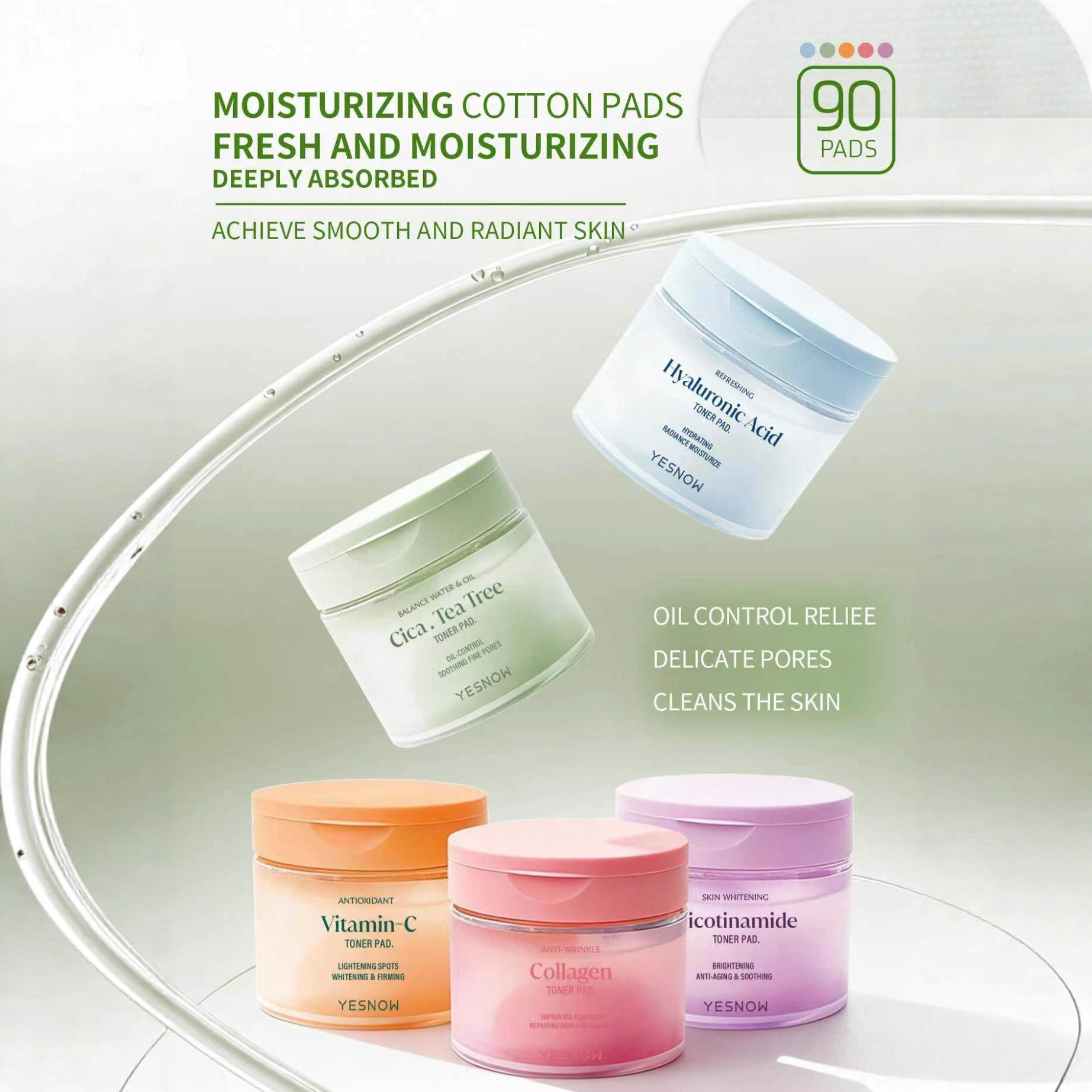 Специальные ватные диски для тоника, увлажняющие, для макияжа, очищающие, компрессы