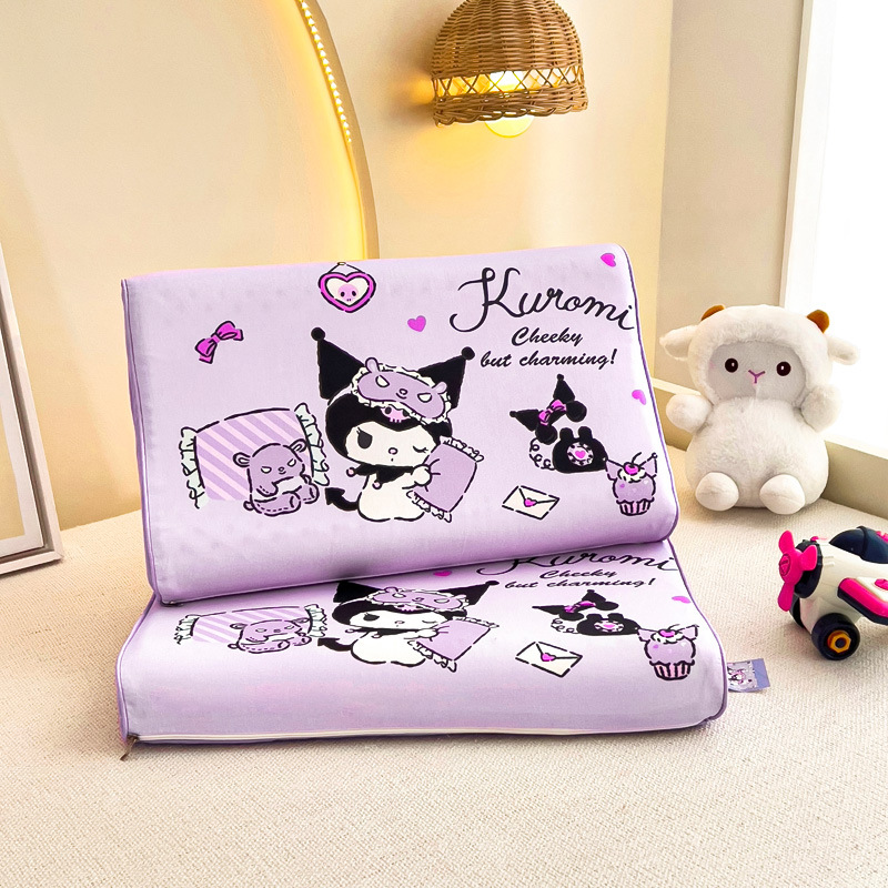 Cartoon Sanrio Class A Cotton Pillowcase Children's Natural Latex Small Pillow Baby Nap Breathable Neck Pillow