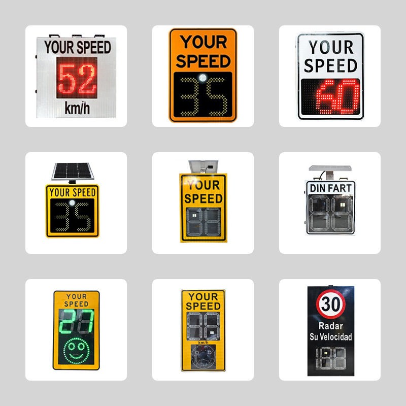 Factory direct sheet metal chassis radar speed measuring plate highway solar speedometer road radar speed measuring screen