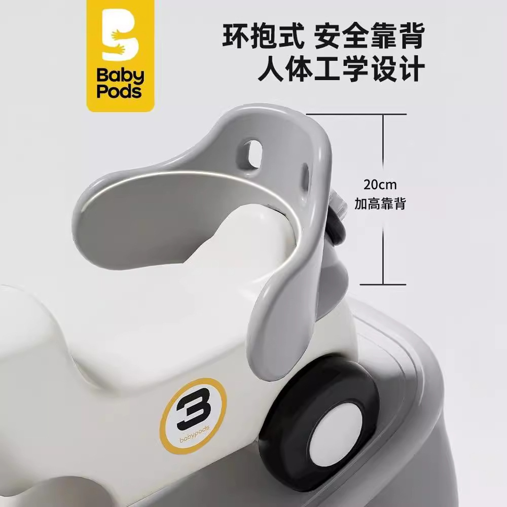 Babypods Baby Rocking Horse Wooden Horse Kidsren's Rocking Horse Yo-Yo Car Two-In-One Baby Toy Car Rocking Horse