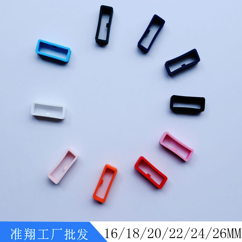 Suitable for Huami/Huawei/Jiaming Smart Watch with Movable Ring Strap Hand Ring with Card Point Silicone Watch Ring 22mm