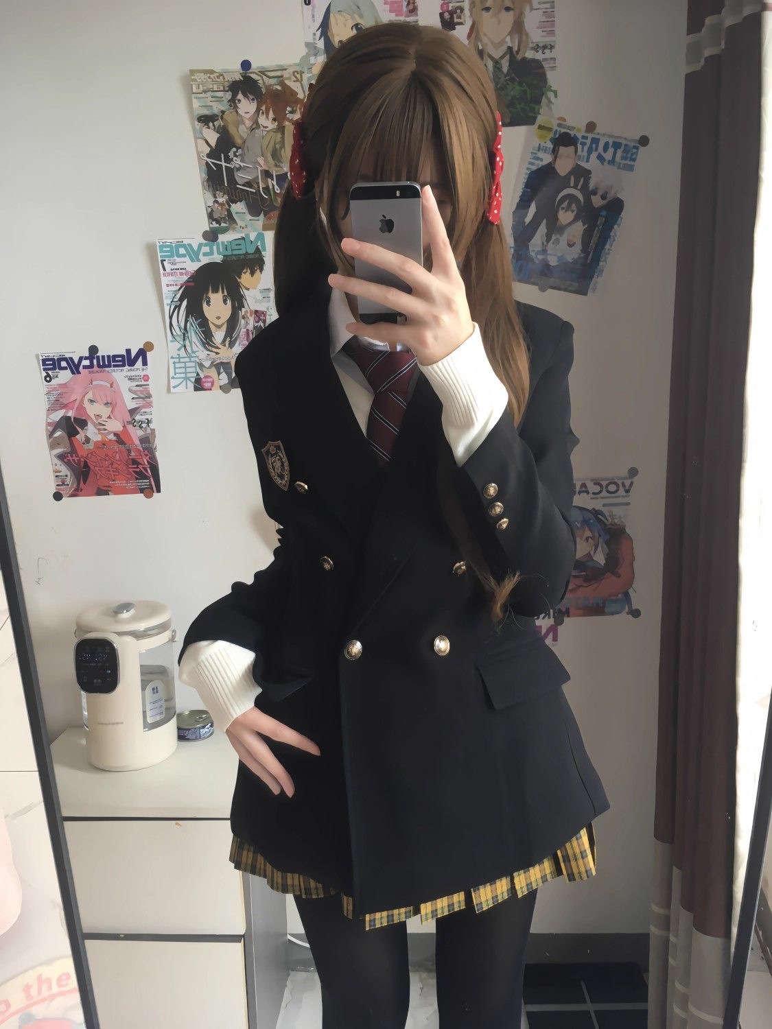 Pudding Bear Blazer Women's Autumn and Winter Jk Uniform Preppy Japanese Student School Uniform Female College Student Waist Suit