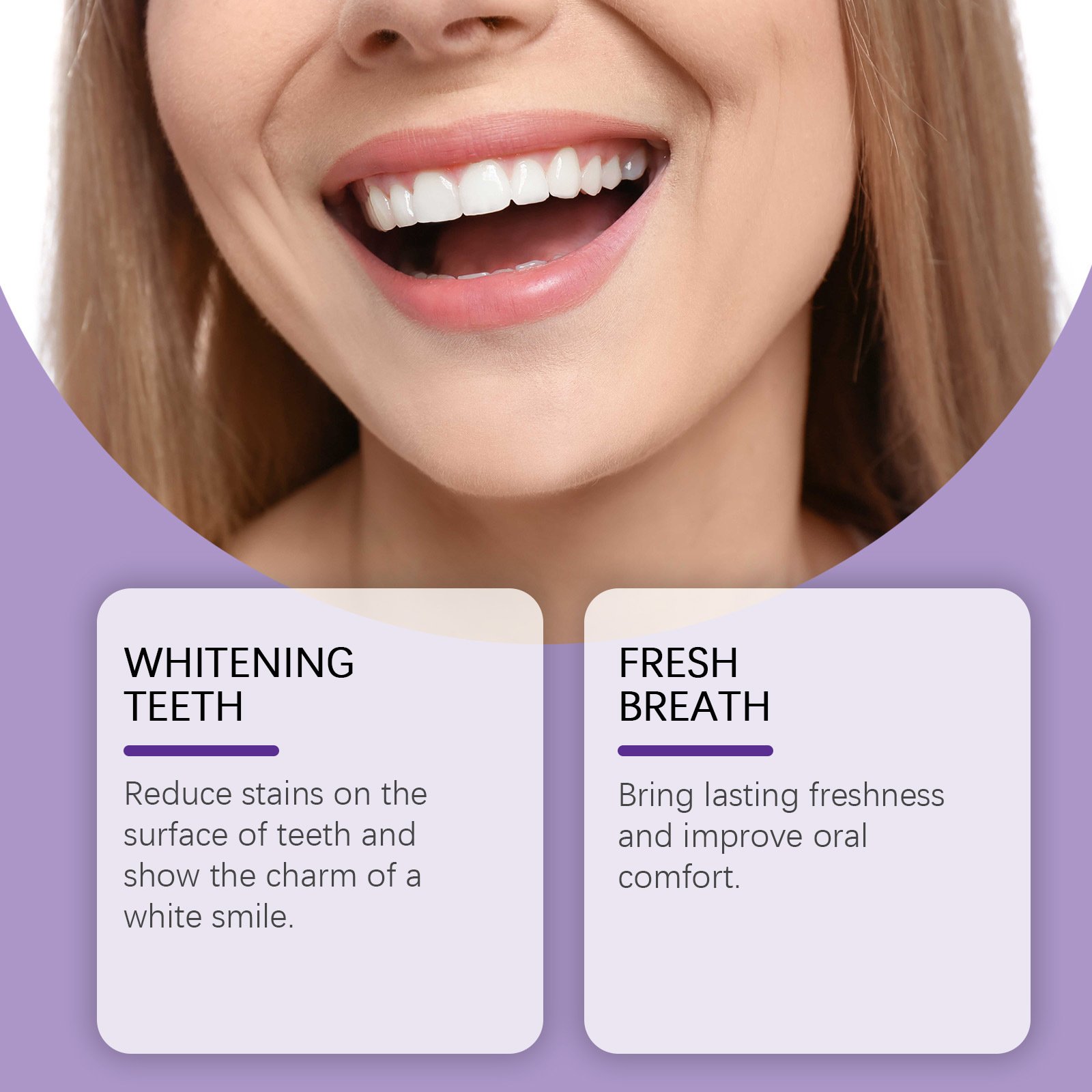 Oralhoe Purple Tooth Powder Gentle Ingredients Clean Teeth Fresh Oral Care Gum Care Tooth Powder