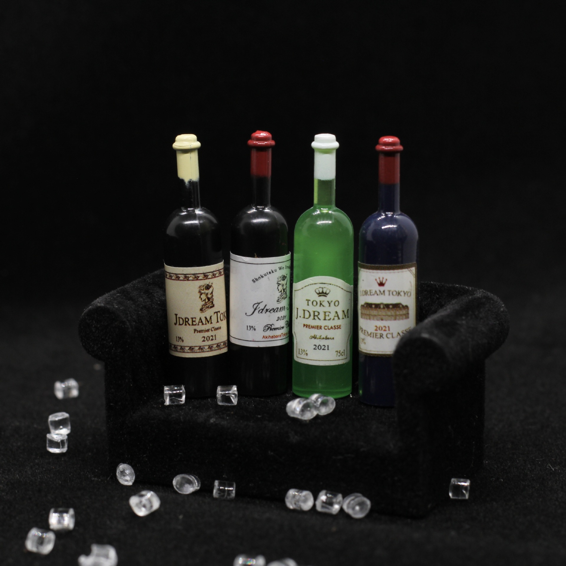 Аксессуары для кукольного домика, мини-игрушка с едой, красное вино в бокале, игрушка для ролевых игр, декор с бутылкой красного вина