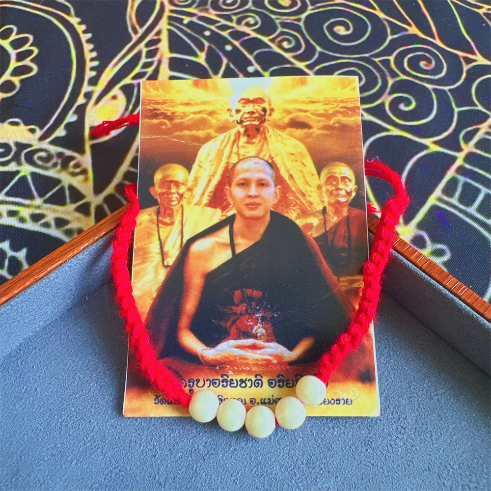 Тайские буддийские карты, в этом году, 12 знаков зодиака, Куба, Али Яге, маленькая красная веревка, оригинальные карты из храма