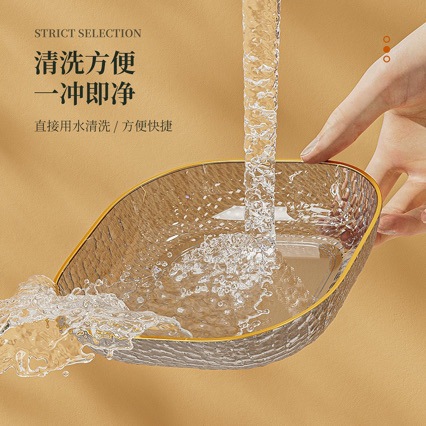 Bone Spit Plate Household Food-Grade Table Garbage Plate Classy New Bone Spit Plate Thickeneded Fruit Plate